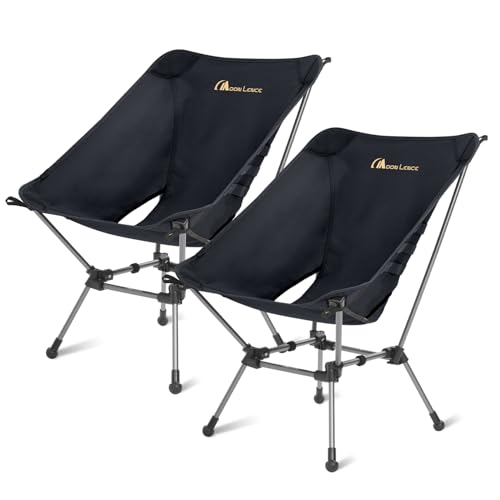 MOON LENCE Portable Camping Chair Plus, Larger & Roomier, Compact and Lightweight, Folding Chair for Backpacking Hiking Beach, Ultralight Camp Chair 330Lbs Capacity